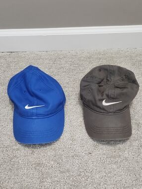 Nike Casual Swoosh Caps - Bright Blue & Charcoal